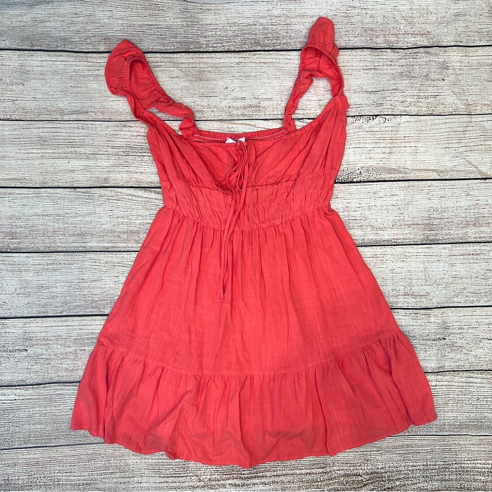 Ces Femme Coral Pink Mini Dress